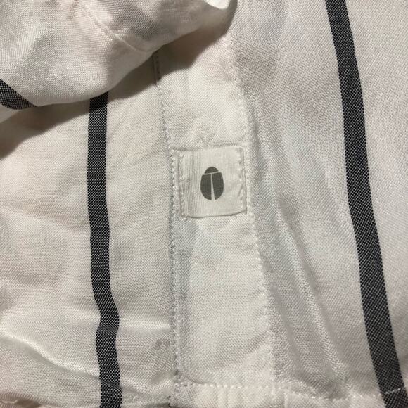 Grayson by Frank & Eileen the hero womens blouse white with blue stripe sz 1 - Picture 6 of 8